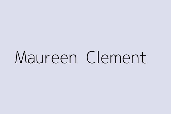 Maureen  Clement 